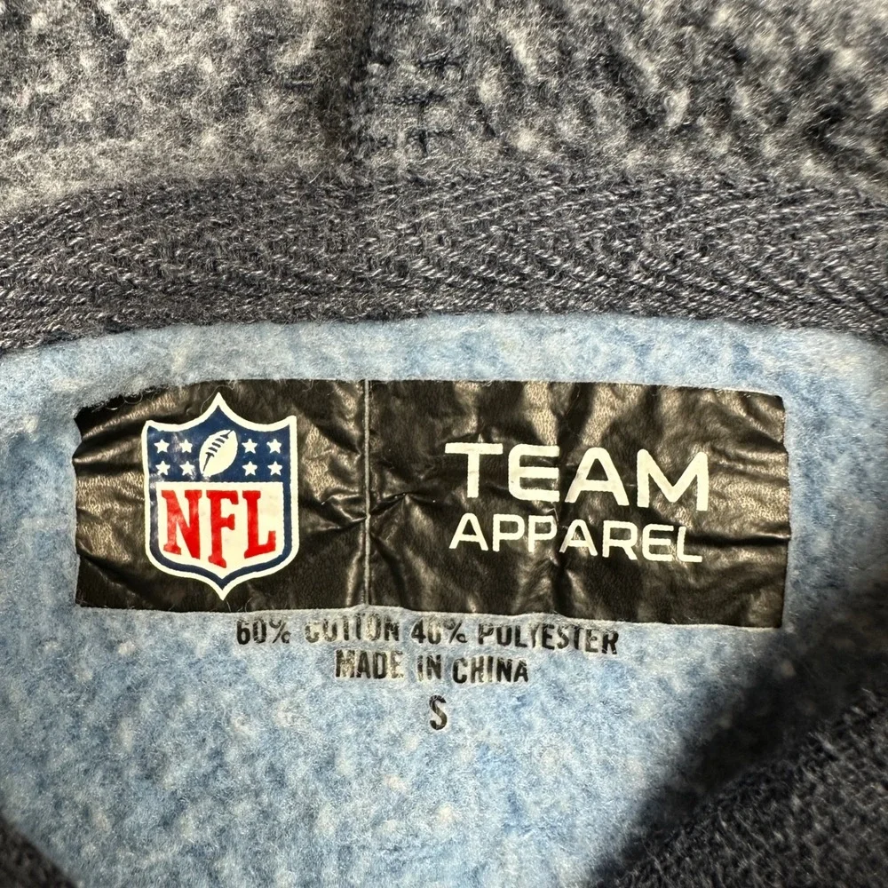 NFL Tennessee Titans Hoodie Womens Small Navy Blue Colorblock Team Apparel Logo - Picture 3 of 6